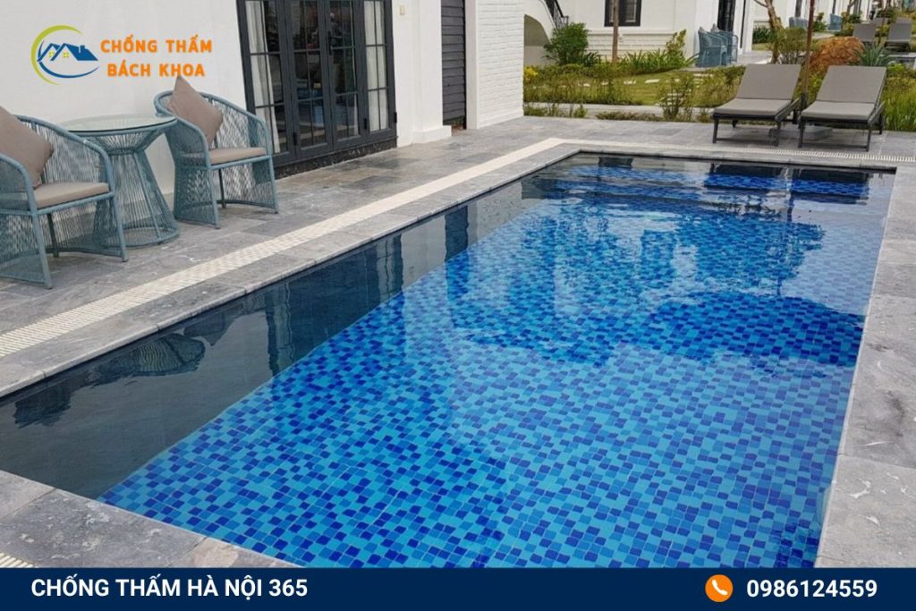 Báo giá chống thấm trọn gói mới nhất - BH 10 năm 8 Bể bơi là nơi cần sử dụng các phương pháp chống thấm tối ưu và triệt để